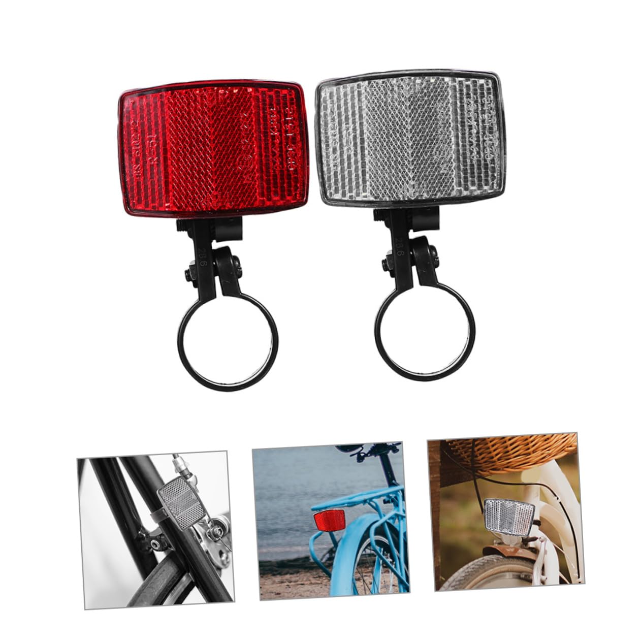 Balacoo Cycle Reflective Pieces 2 Pcs Bike Reflectors Reflective Tape for Bicycles Night Cycling Reflectors Cycle Safety Lamp