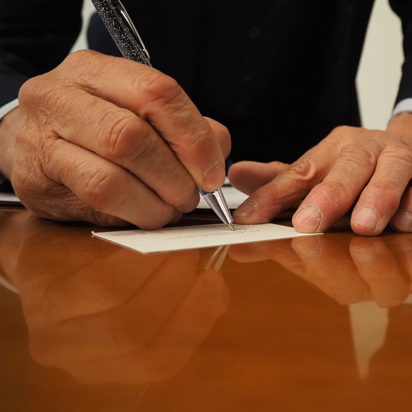 Maßgeschneiderte glänzende Kugelschreiber, personalisierte Kugelschreiber mit Segenstexten, Metall Kugelschreiber für Frauen, Dankeschön-Geschenke für Lehrer oder Mitarbeiter, schwarze Tinte
