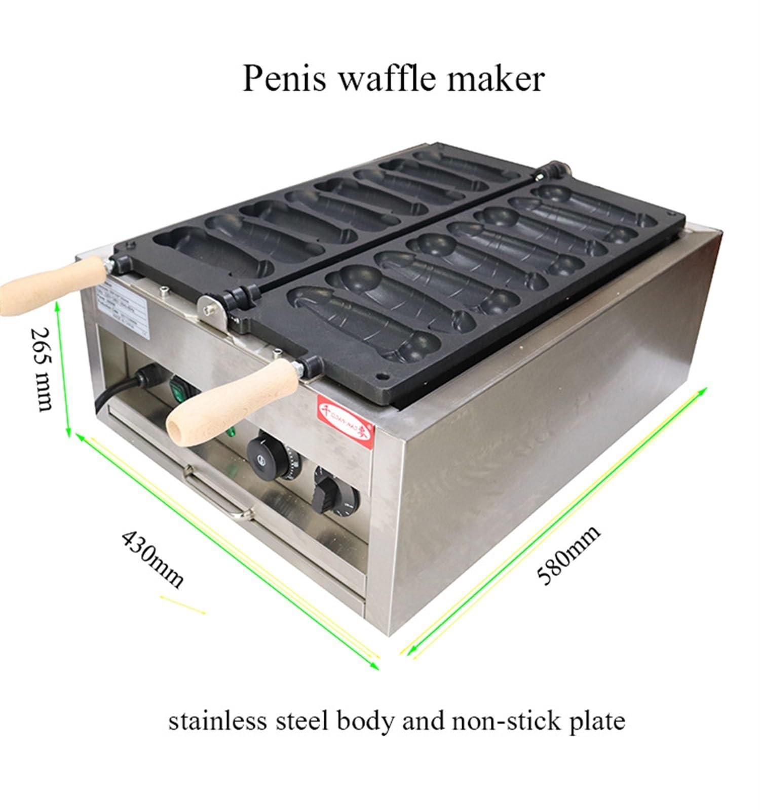 Frytkownice, 8-pakowa elektryczna gofrownica do kiełbasek hot dogów