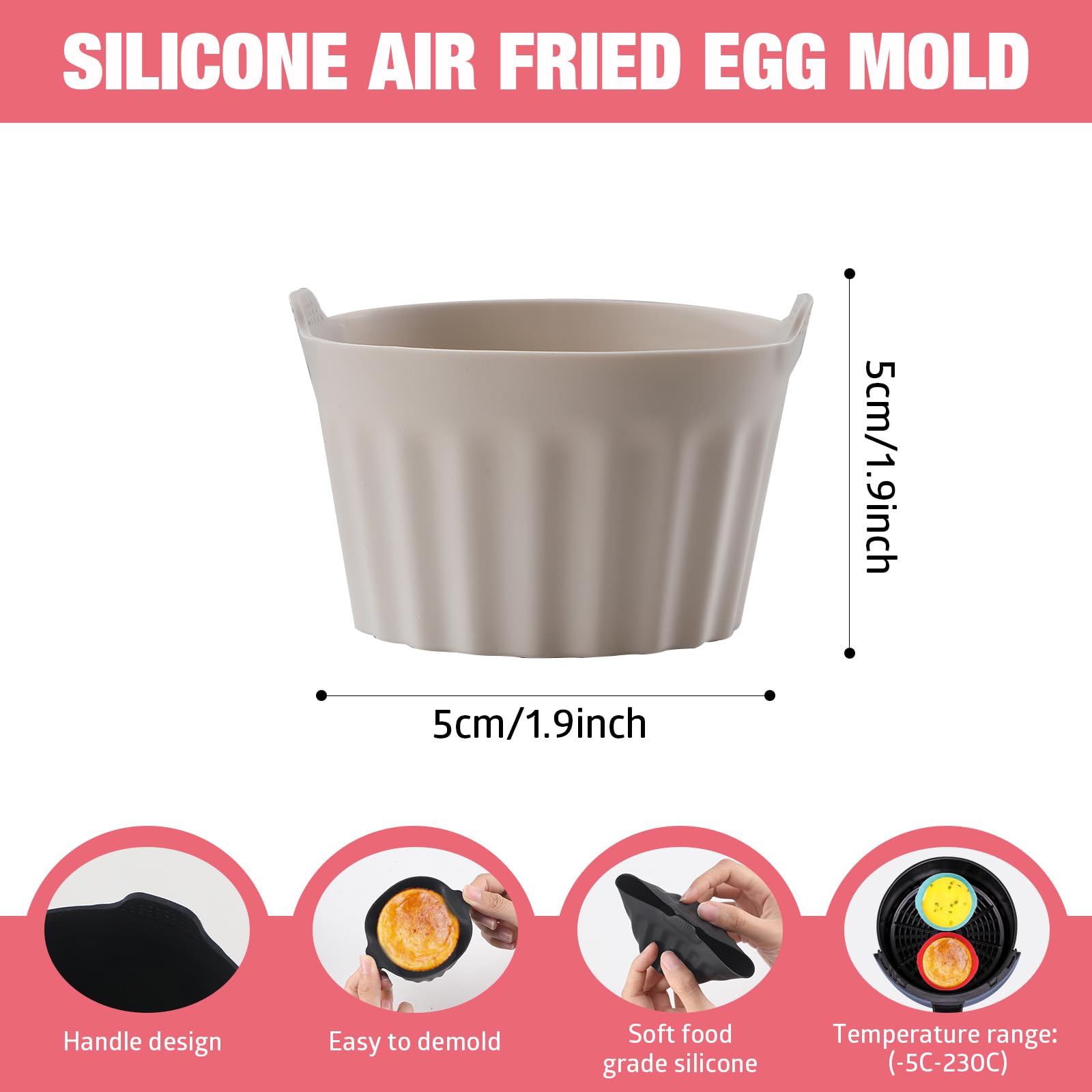 Aimant Air Fryer 2 Ensembles Boucle Magnétique En Silicone Friteuse à Air Ninja Air Fryer Accessoires