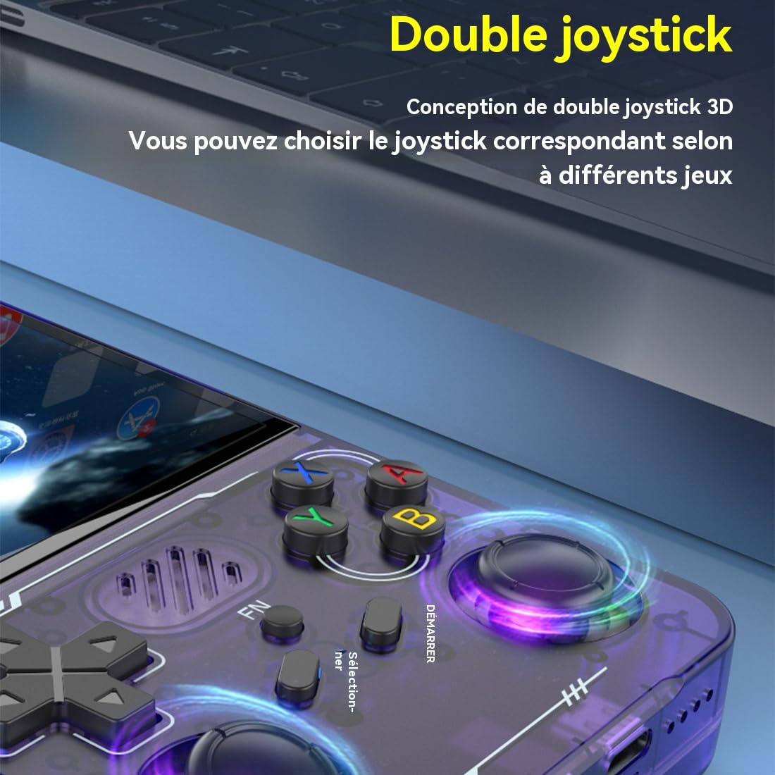 RetroPro R36xx Console de Jeux Portable WiFi Console Rétro Portable 3.5'' IPS HD, 20000+ Jeux Classiques, Émulateurs Multi-Plateformes, Batterie 3000 mAh, pour Adultes & Enfants (Vert, 128, Go)