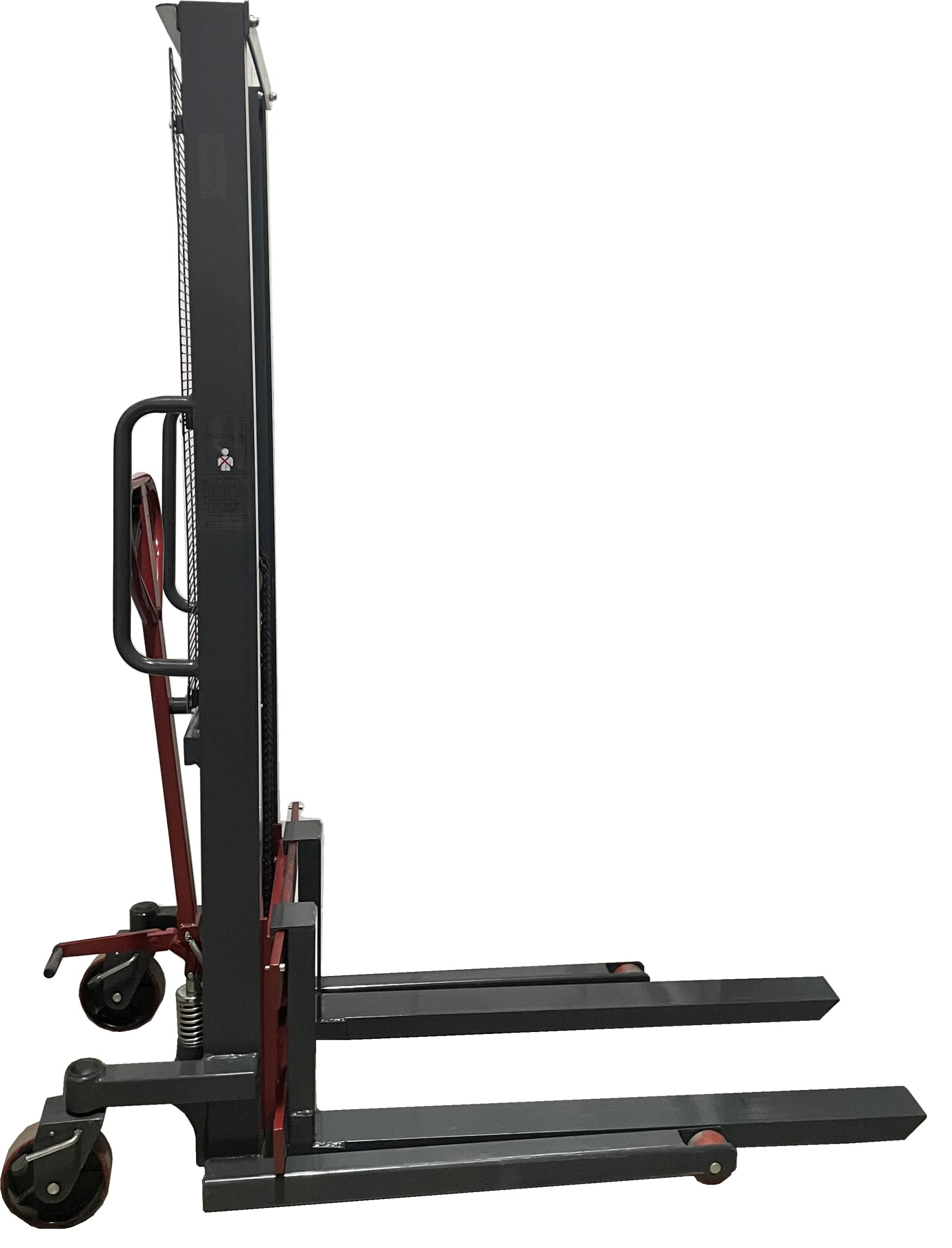 Pake Handling Tools Manual Stacker Hand/Foot Pump Lift Truck Compact and Easy to Use Hydraulic