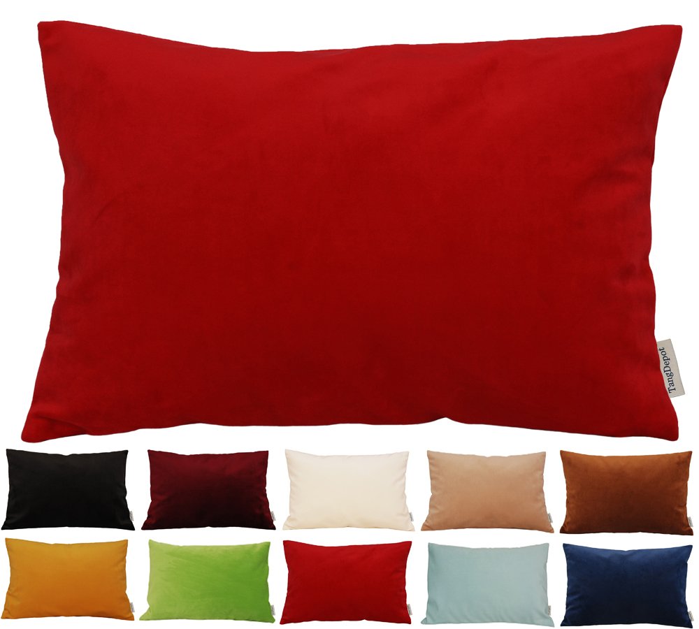 TangDepot 2-Pack Super Soft Velvet Pillow Covers, 20x20 Grass Green — view 112