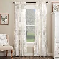Vista 9 de Piper Classics Abigail - Cortinas para café, 24 pulgadas de largo, color blanco roto con puntos rojos