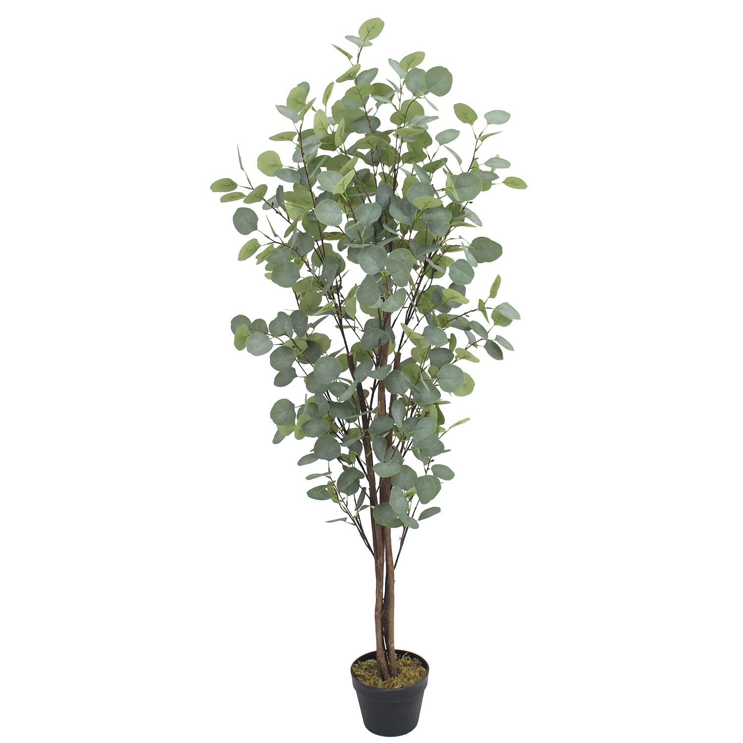 Eucalyptus Plante Arbre Artificielle Plastique 140 cm Decovego