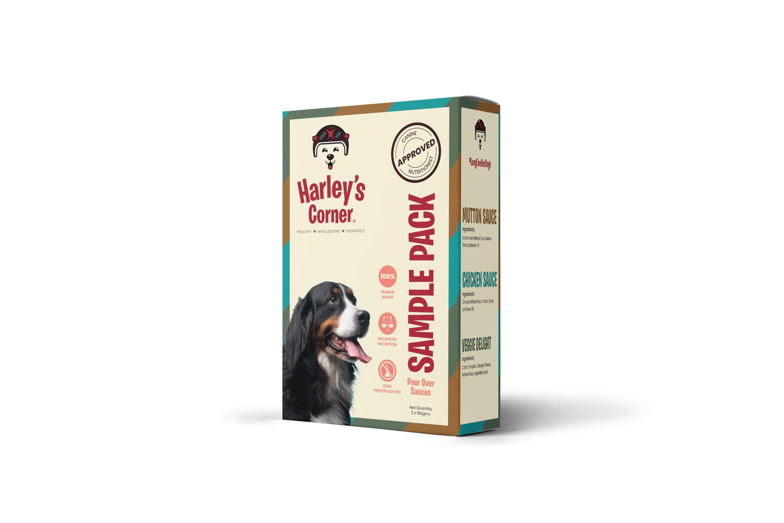 HARLEYS CORNER Sauce Sampler- Meal Topper Dog Food - Pack of 4 (180g Each), Nutritious Flavour Enhancer, Treat - Pack of 4 (180g Each) (B0D8TCW33P) Amazon Price History, Amazon Price Tracker
