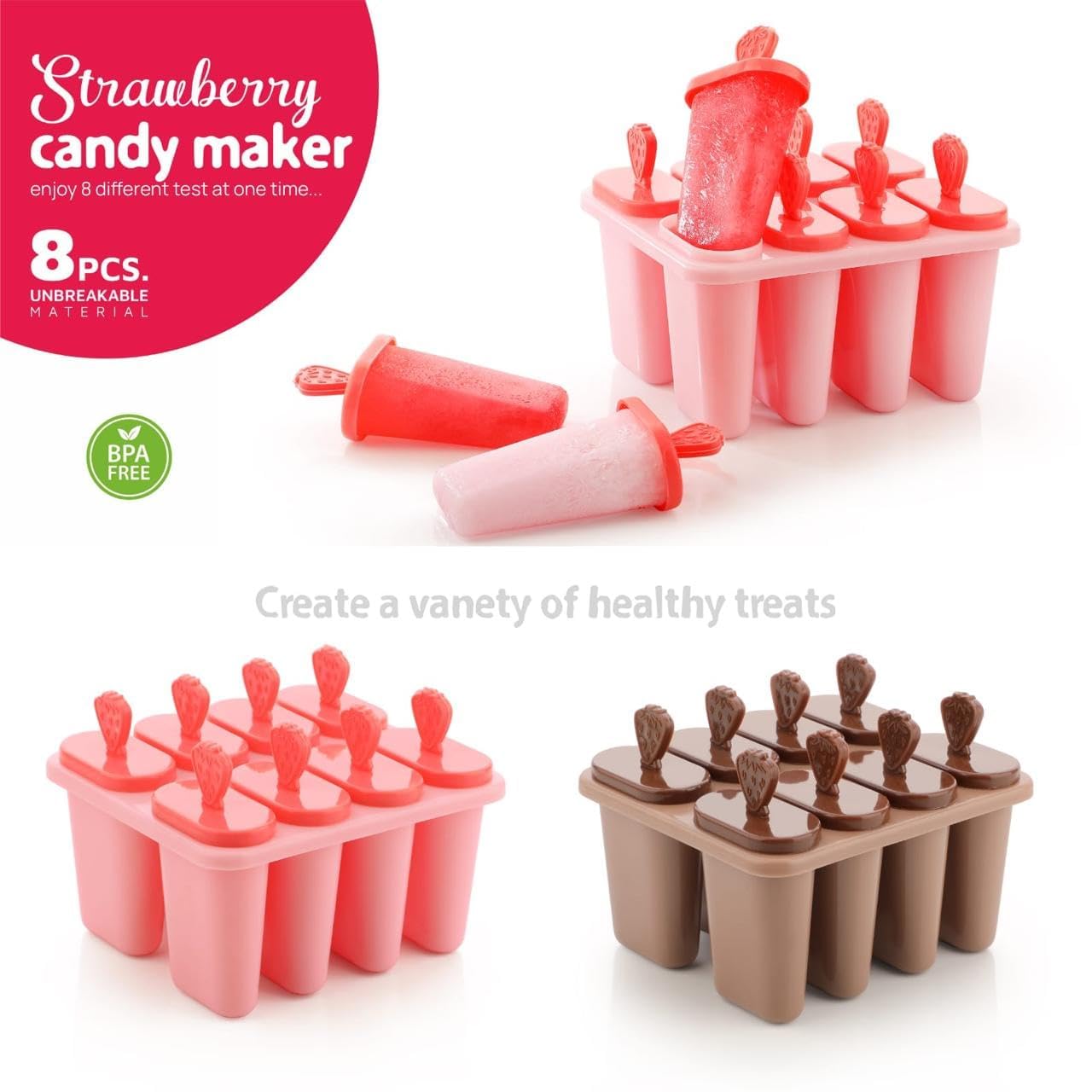 Reusable Ice Lolly Moulds - Popsicle & Kulfi Maker -3