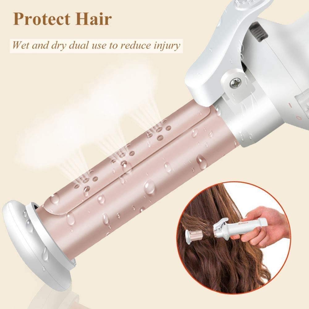 Portable Hair Curler Cordless Ceramic Professional Curling, 2-w-1 Przenośne ładowanie USB MINI Curling, do luźnych loków