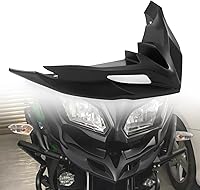 Vista 7 de HEINMO Cubierta de alerón delantero de motocicleta, cubierta aerodinámica para alerón de alas, protección de ala de viento, cubierta de pico