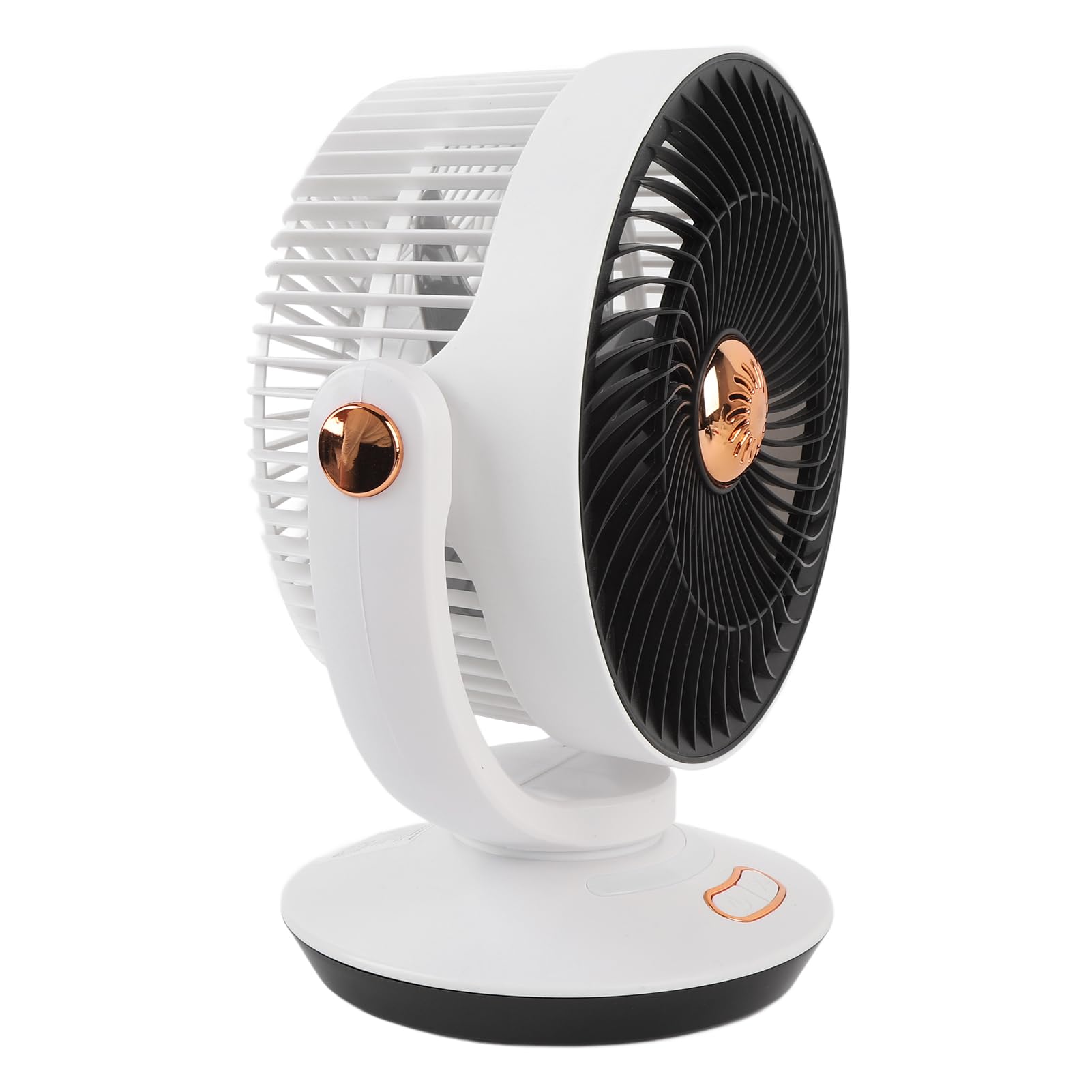 EMUKOEP Ventilador Oscilante de Montaje en Pared con Luz Nocturna, Ventilador Personal de 4 Velocidades para Oficina en Casa
