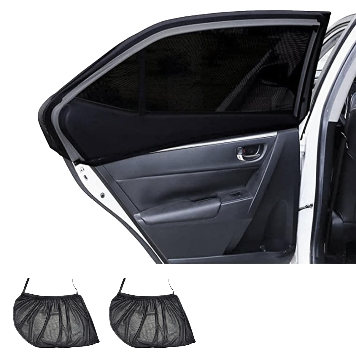 Parasole Auto Per Bambini - 2 Pezzi Anti-UV E Zanzare - Foto 11