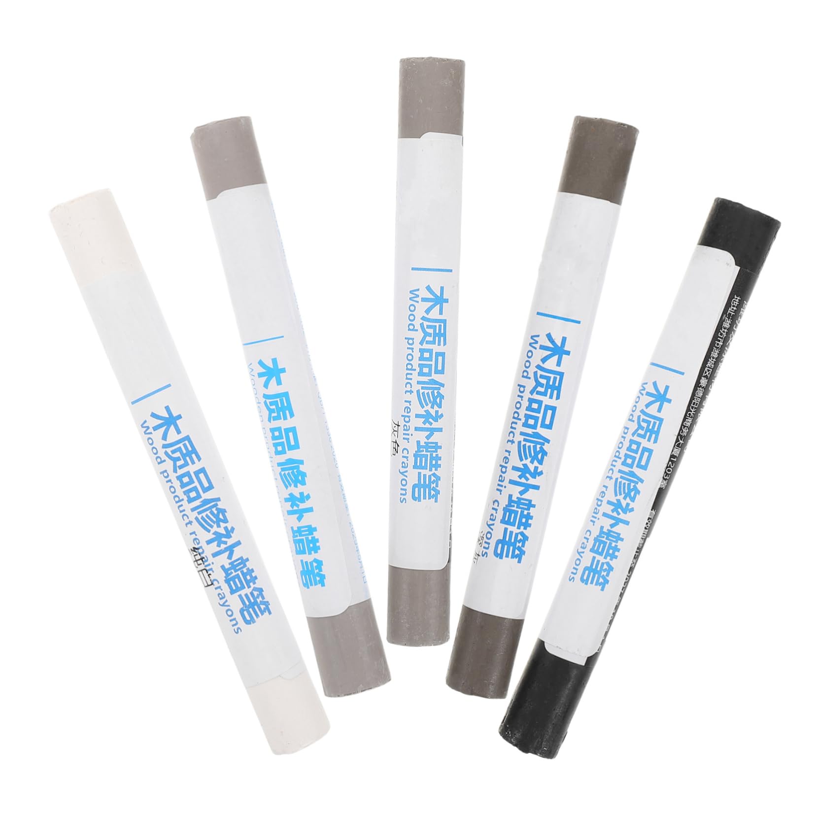 FOMIYES 5pcs Wood Furniture Scratch Repair Crayons Versatile Wax Repair Sticks for Touch Up of Scratches Cracks Holes Surfaces Includes