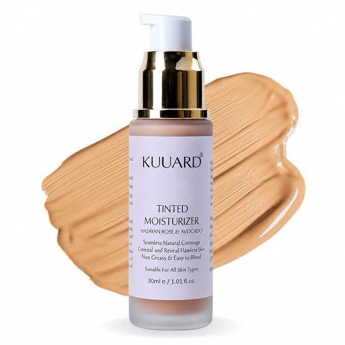 Glow Tinted Sunscreen Moisturizer SPF 40++ With New-Age UV Filters, Brightens & Protects Skin, Ultra-light, Blends Easily, With Niacinamide, Natural Finish, Non-Sticky | Universal Shade | 30ml