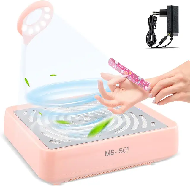 Professioneller Nagelstaubsauger mit USB-Lampe – Staubabsaugung für Studio und Zuhause