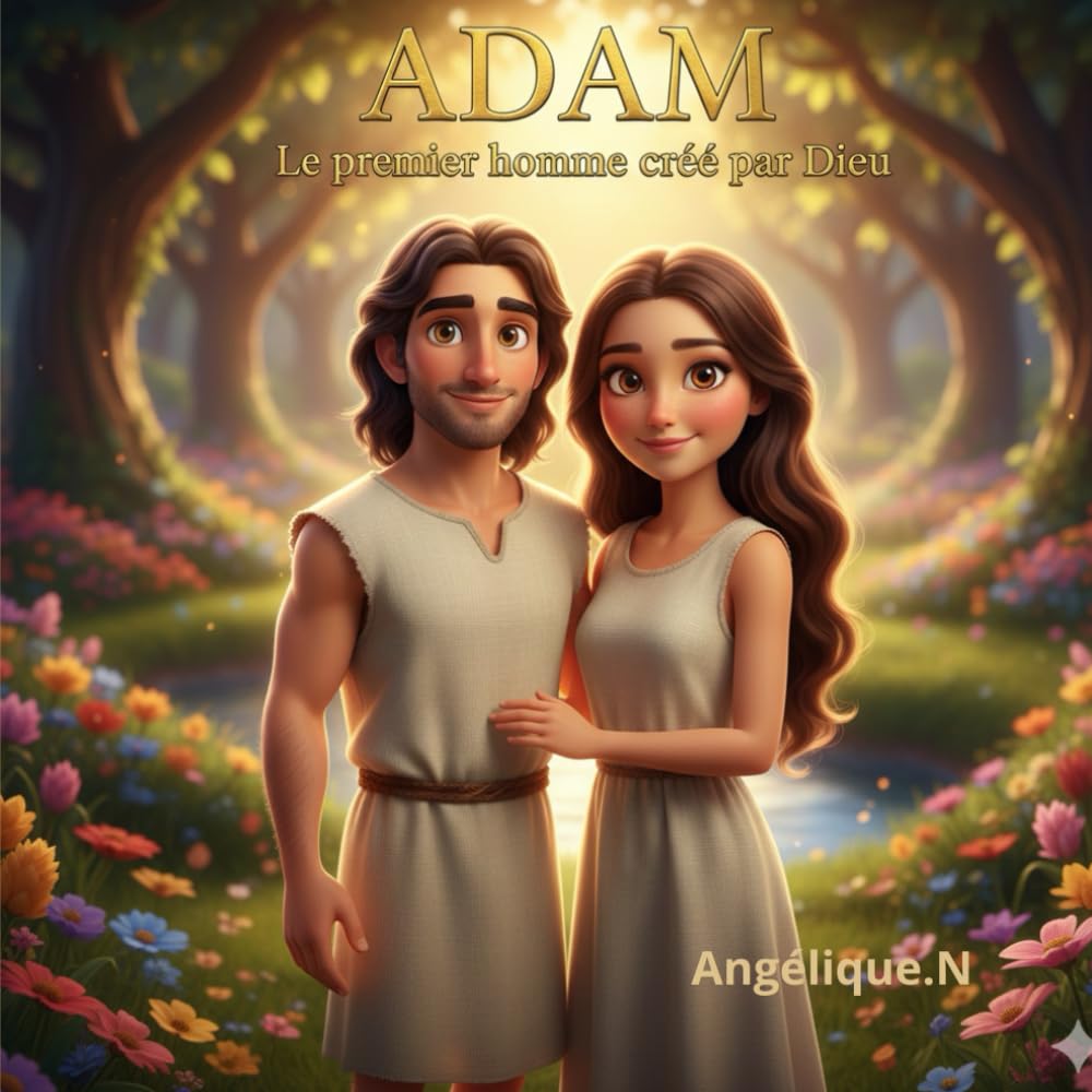 Adam, Le premier homme créé par Dieu: Histoire chrétienne, série les personnages de la bible, 43 Pages,