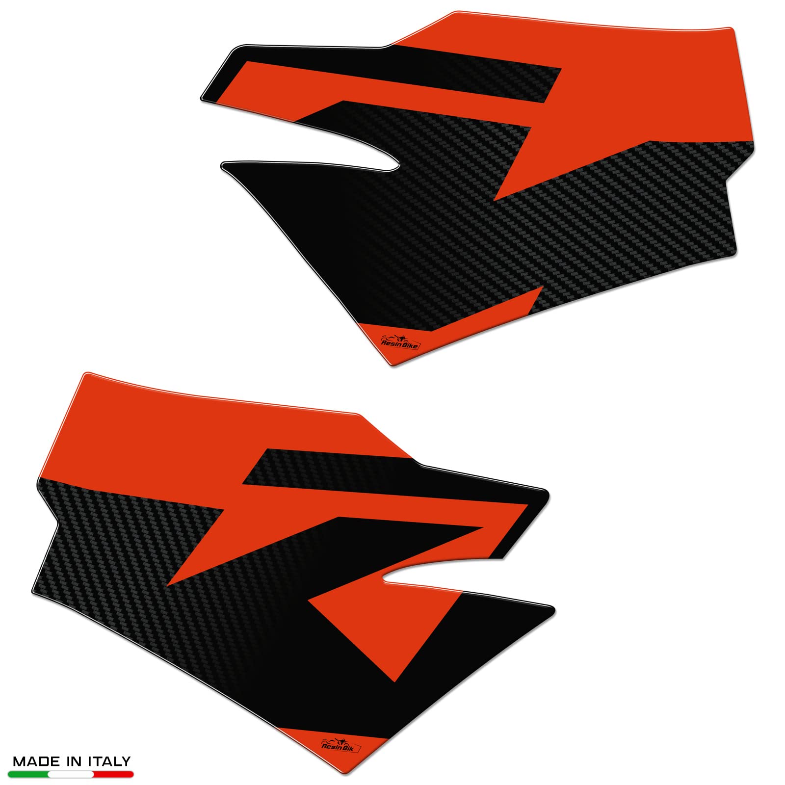 Resin Bike Autocollants Moto compatibles avec KTM Duke 890 2022-2023 Protections Moto latérales réservoir de Chocs et Rayures Autocollants 3D résine Duke 890 GP - Duke 890 R