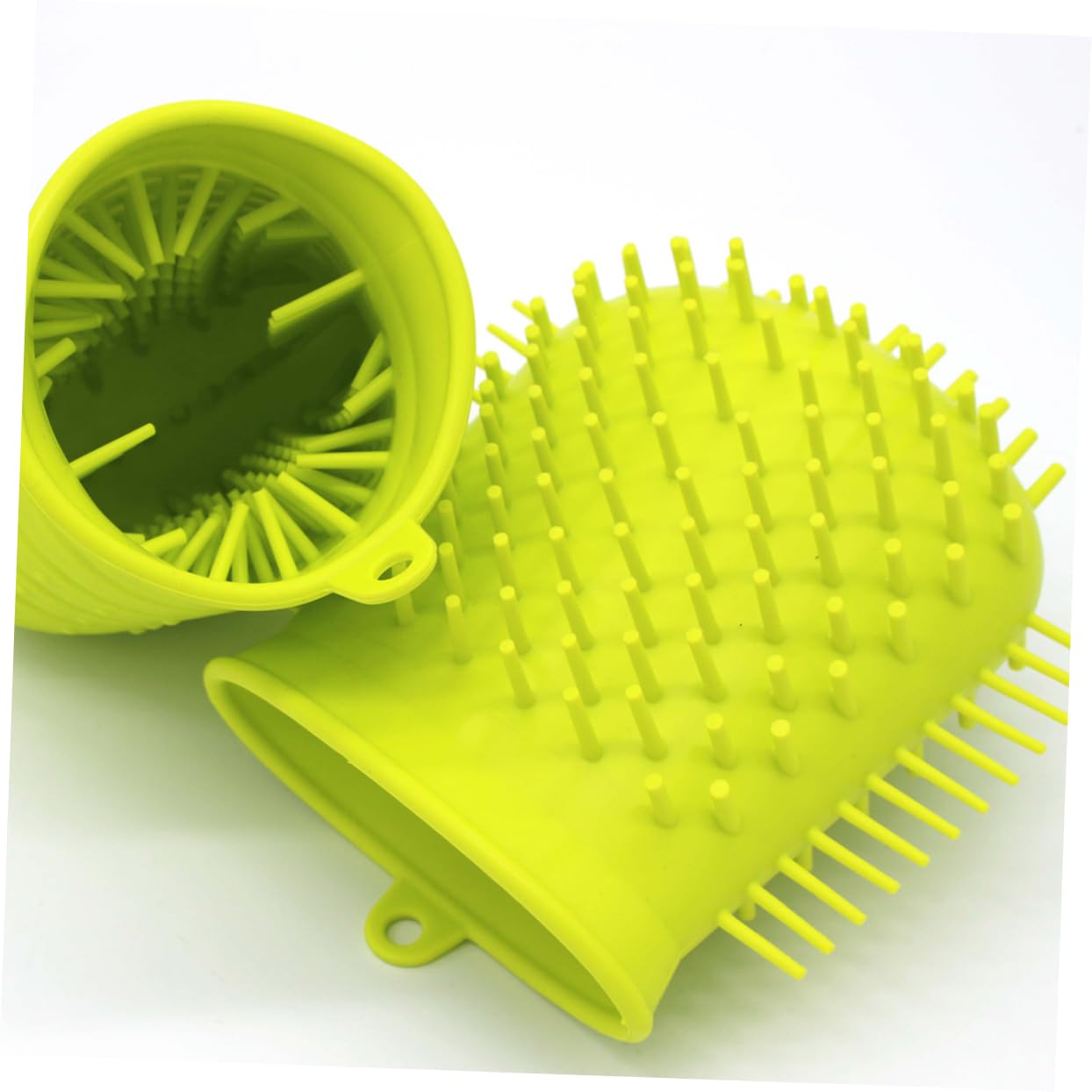HANABASS 2stücke All- Haustier Fußwasch Und Massagegerät Hunde-pfotenreiniger Für Effektive Und Massage Grün Flexibles Design Für Komfortable Anwendung