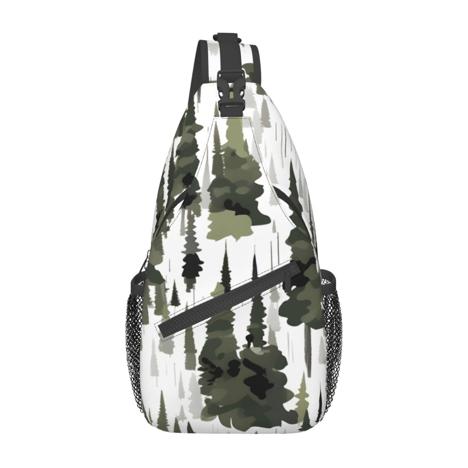 Sling sac à dos arbres camo multifonction et imperméable noir - 8