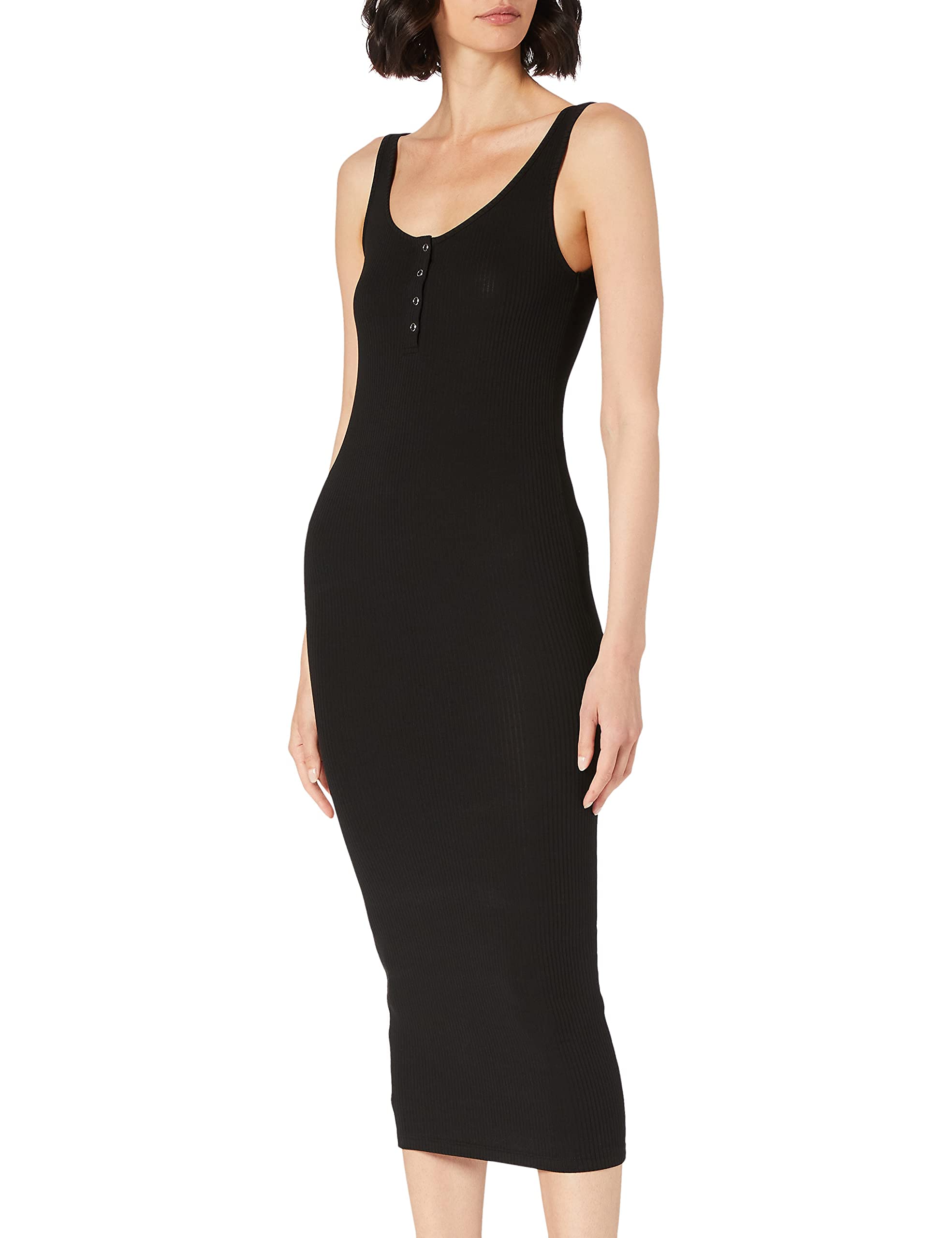 PIECES Pckitte-Camiseta de Tirantes con Texto Midi Dress Noos BC Vestido para Mujer