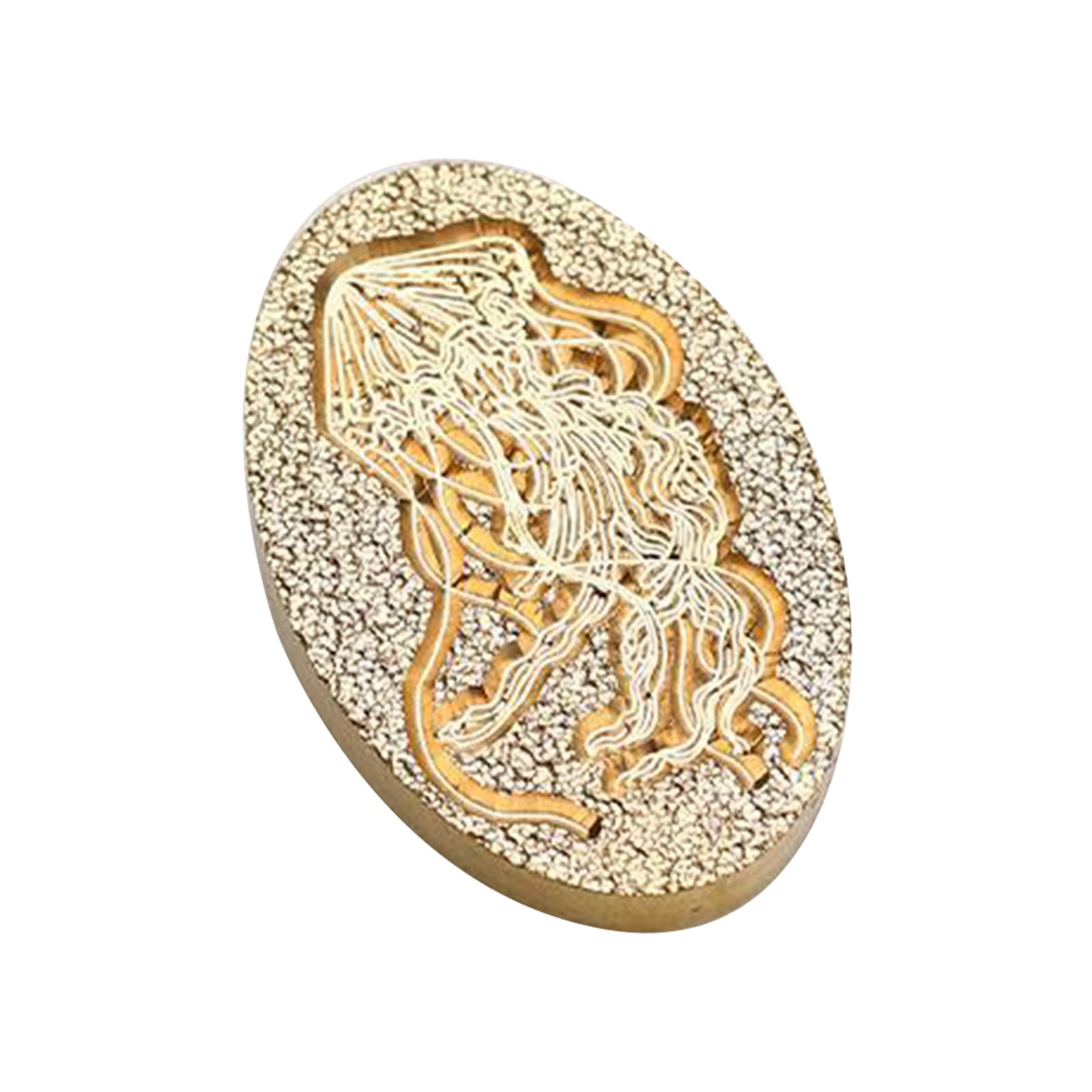 Tfaoys E Fin Craftsmanship Wax Seal Stamp Head Natural Beauty Halloween Christmas Party Decors For Nvelop, Letter, And Sewing Supplies
