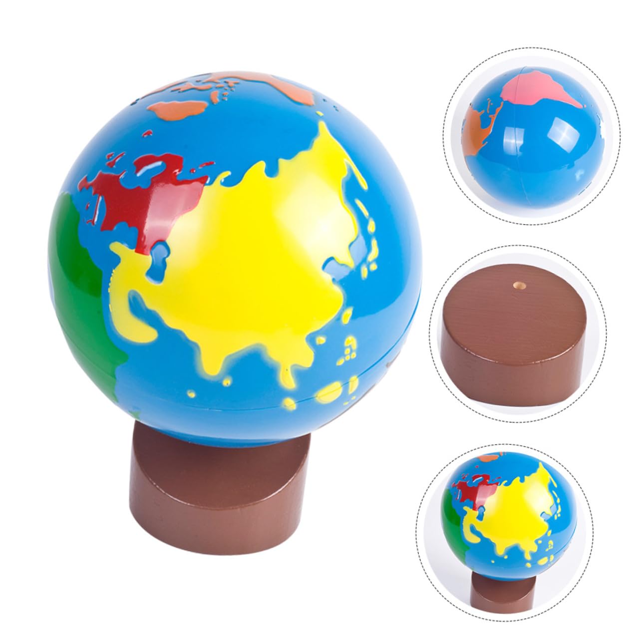 Hemobllo Globo Terráqueo Educativo Infantil para Aprendizaje Decoración Resistente y para Niñas para Introducir Geografía y Continentes el Aula Hogar