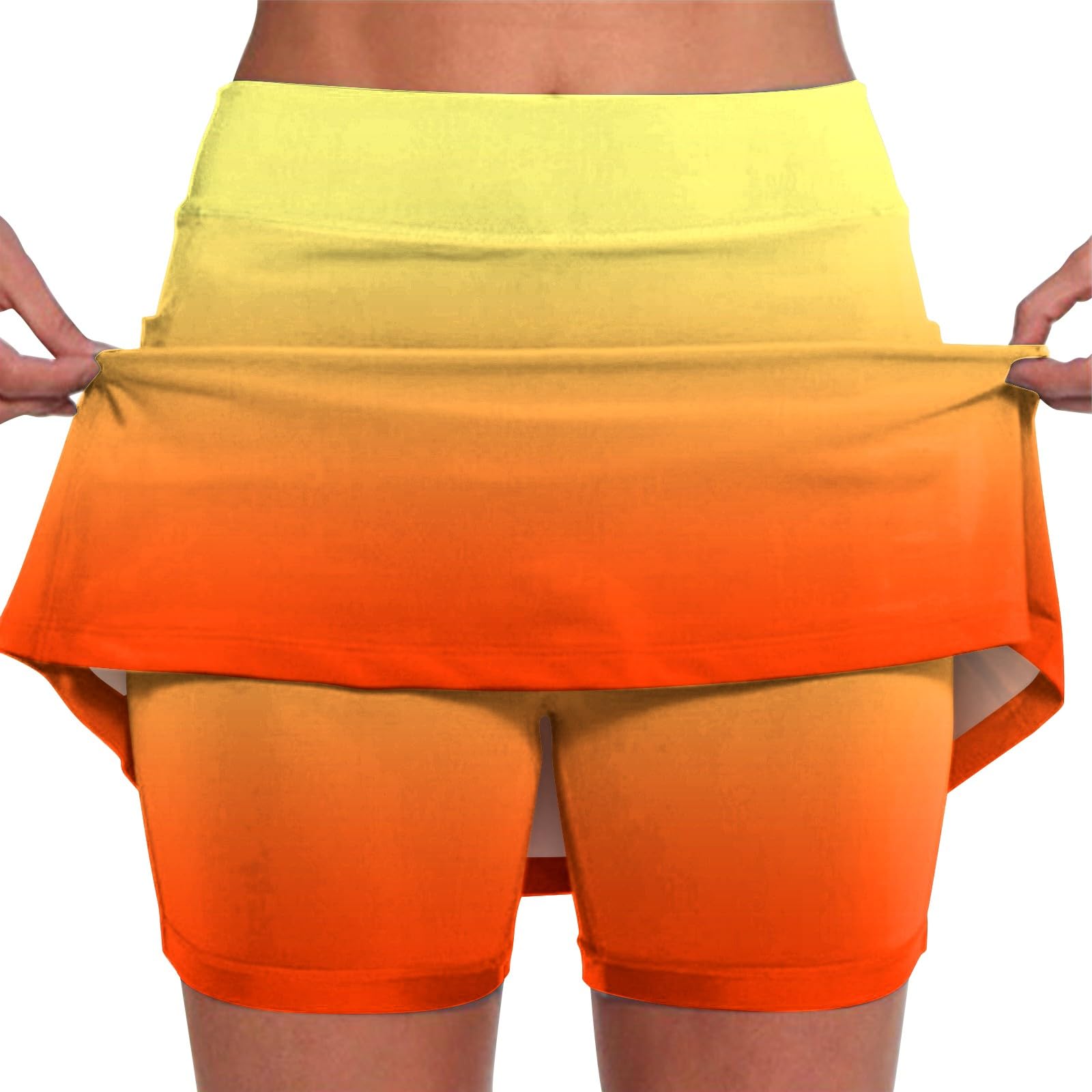 yuigctrqSkorts for Women with Pockets Summer Trendy Tummy Control High Waisted Skort Dress Yoga Golf Athletic Skirts