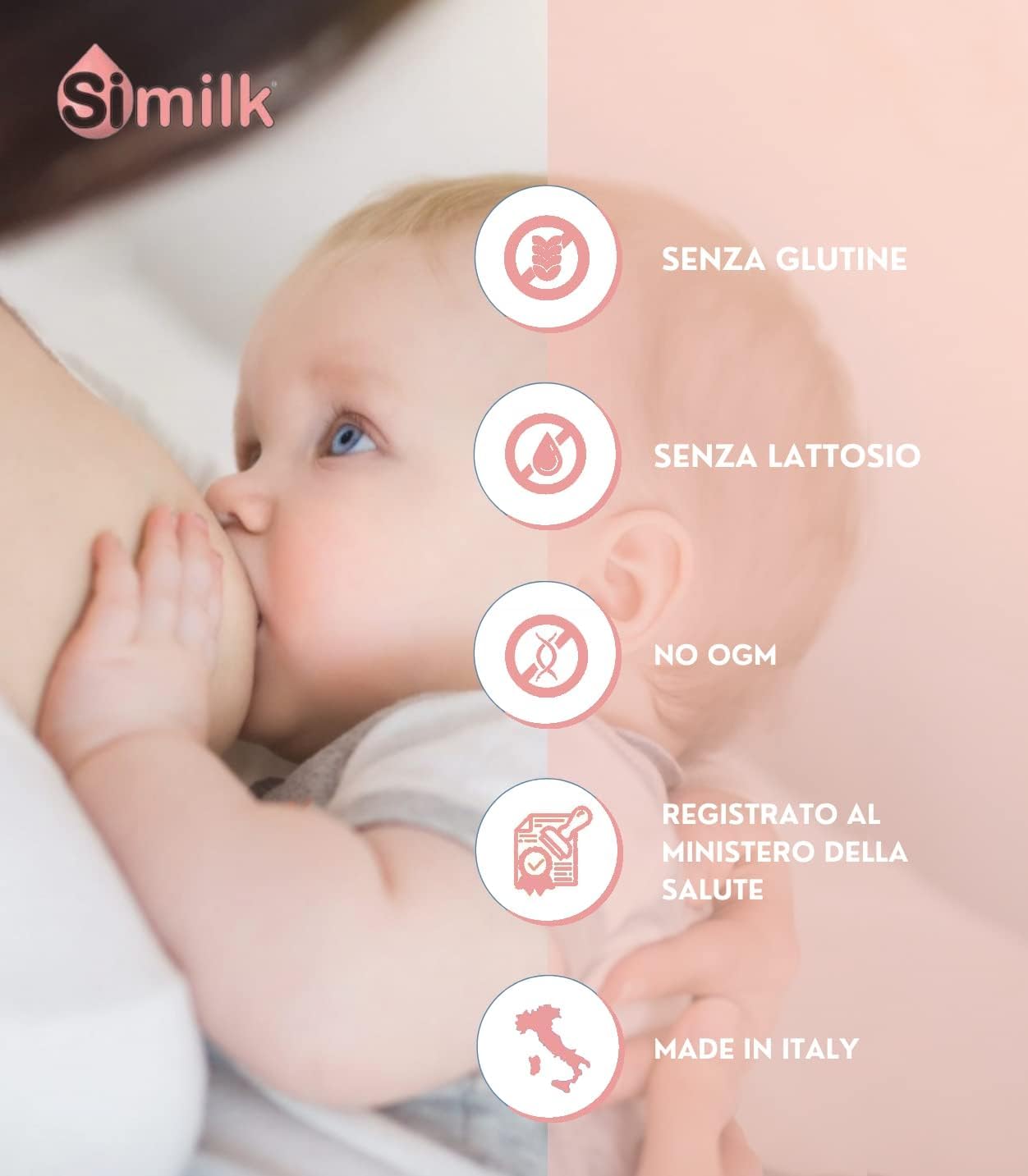SIMILK | INTEGRATORE ALLATTAMENTO | a Base di Vitamine e Minerali con aggiunta di Galega, Cardo Mariano e calcio | Specifico per la mamma che allatta | 120 Bustine | 4 Confezioni