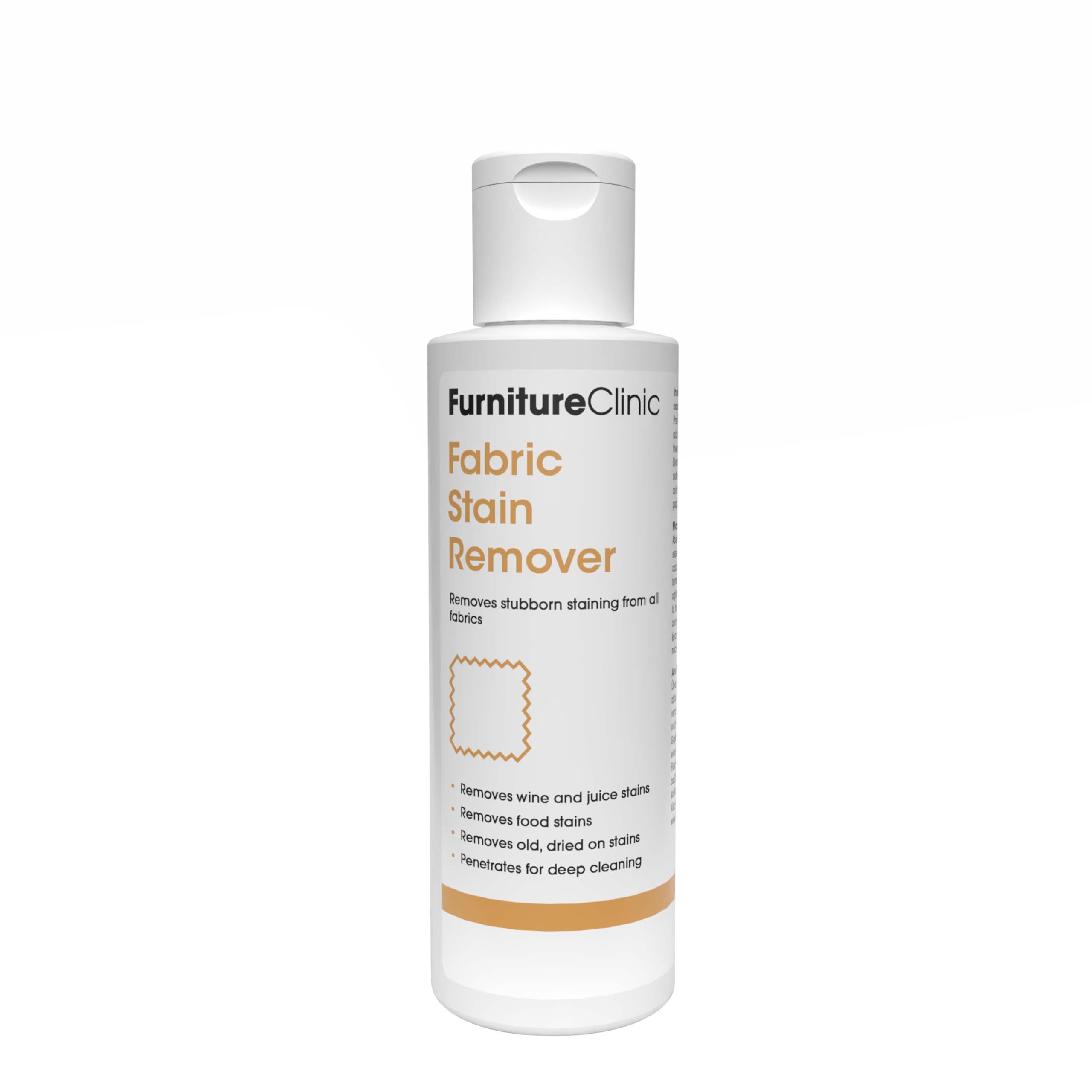 Furniture Clinic Fabric Stain Remover | Removes Food & Drink Stains from All Fabrics - Removes Old, Dried on Stains | For Upholstery, Carpet, Furniture, Fabric, Textiles & More (4.2oz / 125ml)