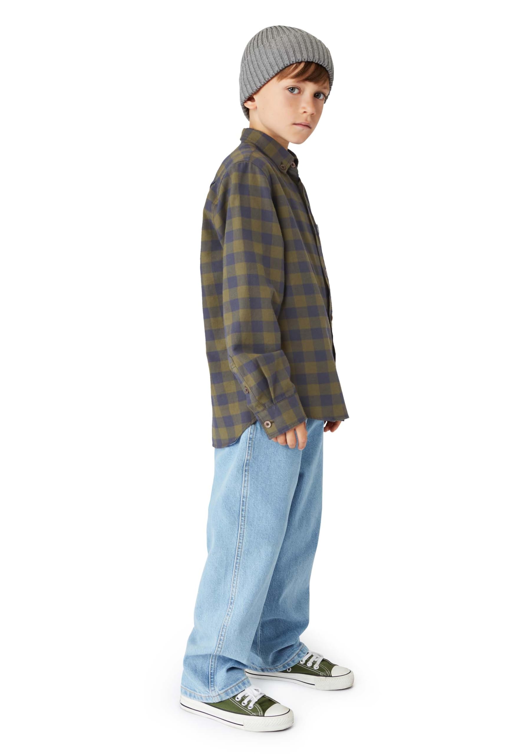 Band of Rascals Kinder Hemd Flannel Check aus Bio-Baumwolle