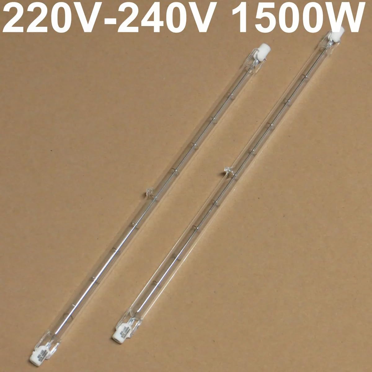 10-Pack R7s Halogenlampe 254mm 230v 2700k Warmweiß doppelseitiger T3 J-Typ lineare Flutlichtlampen (1500w/254mm-230v)