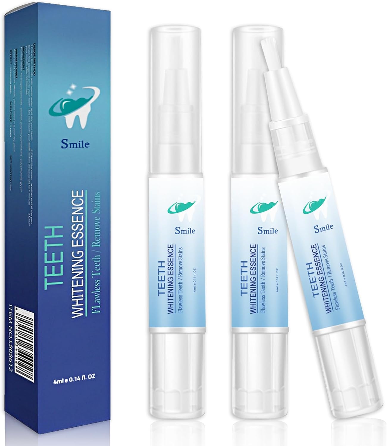 Teeth Whitening Pen, Teeth Whitening Essence Pen, Teeth Whitening Essence, Teeth Whitening Gel, Intensive Teeth Stains Removal, Reduce Teeth Yellowing (3PCS)