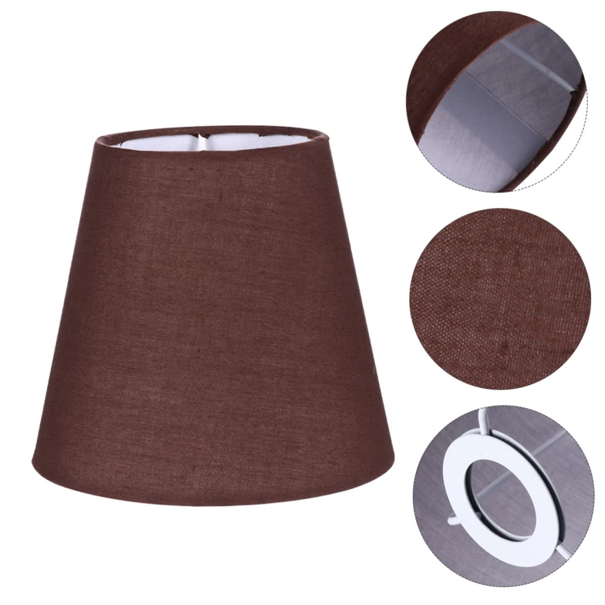 FRCOLOR Tissu Vintage Abat-Jour Abat-Jour Clip Sur Ampoule Pour Lampe