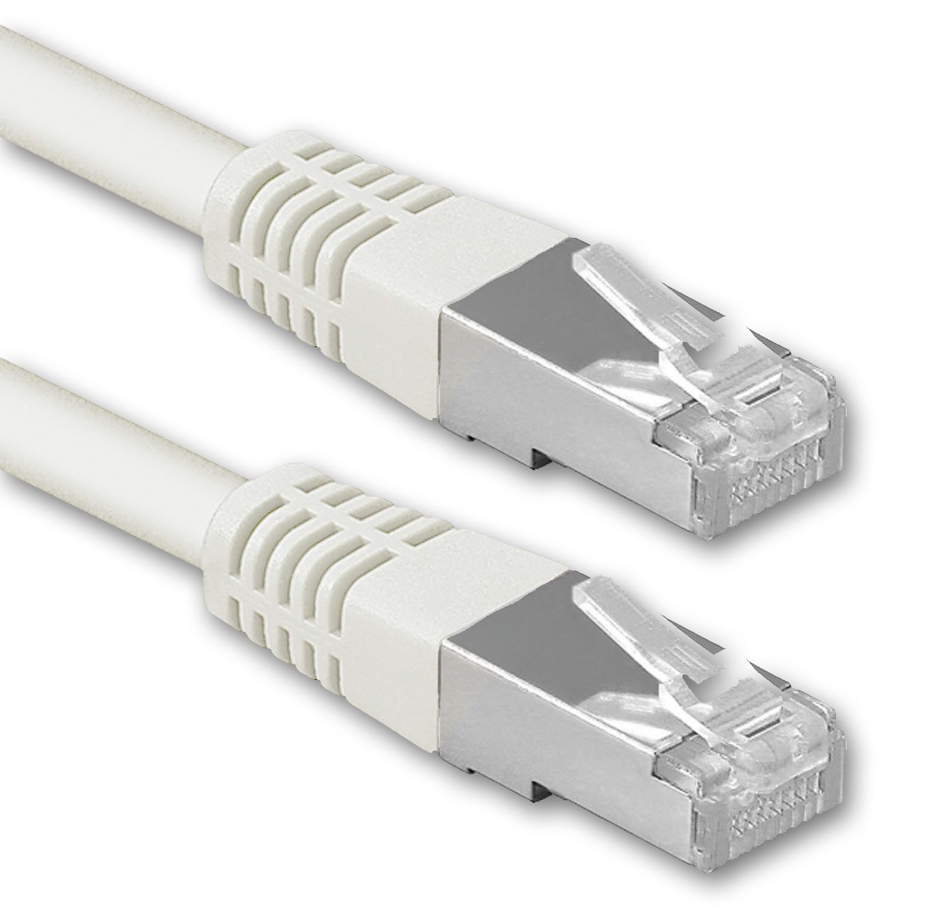 3,0 m weiß - 1 Stück Cat.6 Patchkabel Netzwerkkabel CAT6 S-FTP Gigabit LAN PIMF CAT 6 Kupfer CU Halogenfrei Internet DSL Spielkonsole Smart TV