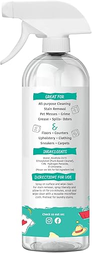 Miniatura 9 de MOMREMEDY Limpiador multiusos multiusos en aerosol, eliminador de manchas a base de peróxido de hidrógeno para ropa, cocina, lavandería