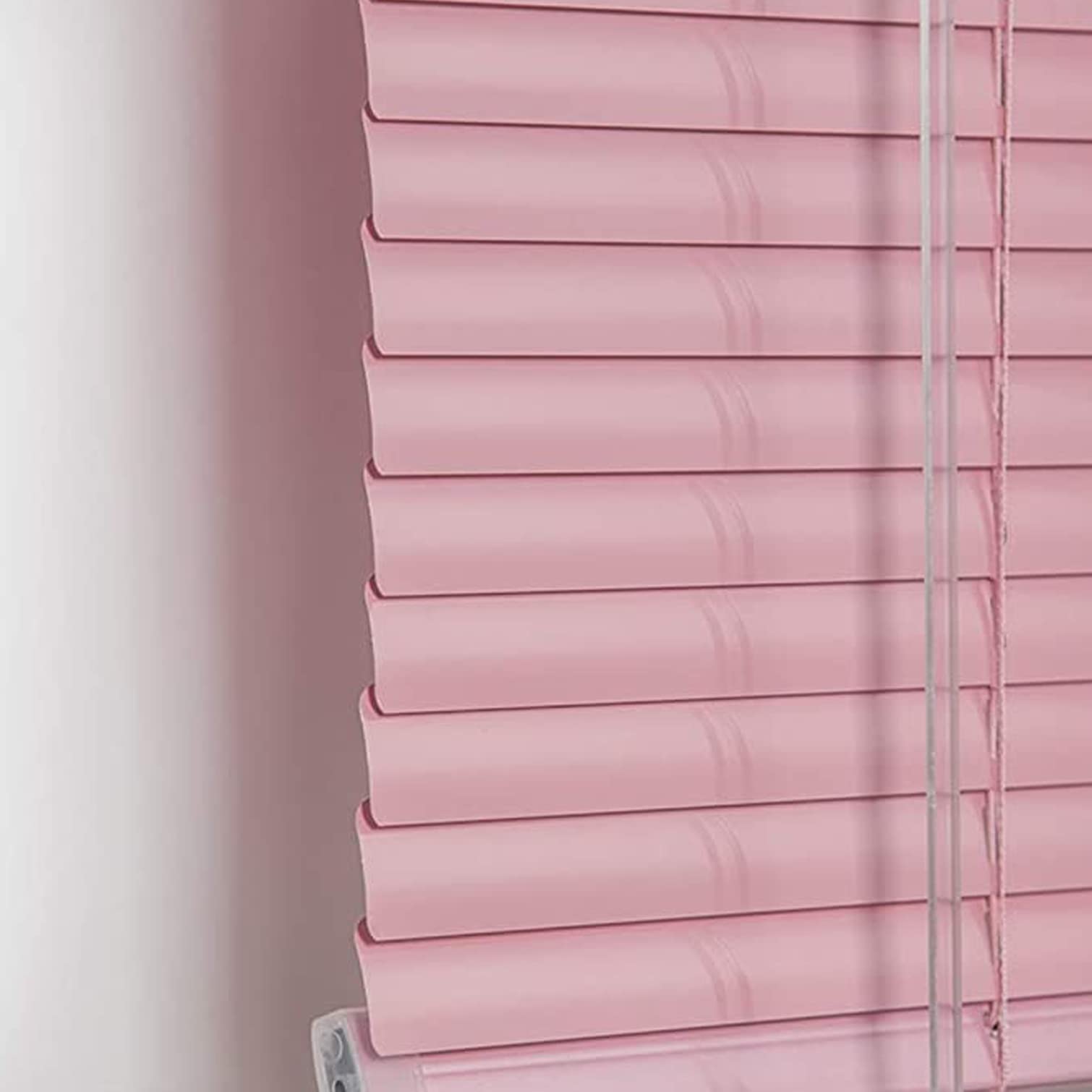 Amazon｜ピンクアルミブラインドカーテン 調光 目隠しプリーツ