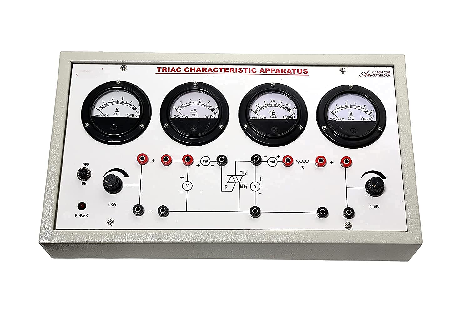 AjantaExports Triac Characteristics apparatus Triac Testing Voltage Range Current Range Gate Triggering AC Power Control Triggering Gate