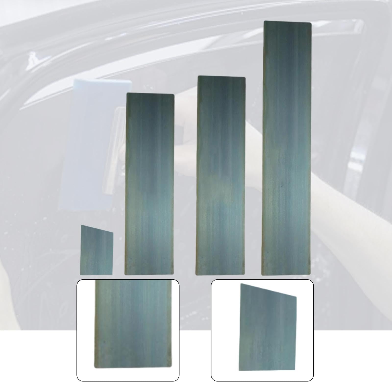 Oshhni 4x Spatola per stucco per carrozzeria, spatola per bordi, strumenti per lo styling dell'auto, strumento riutilizzabile per raschiare lo stucco per