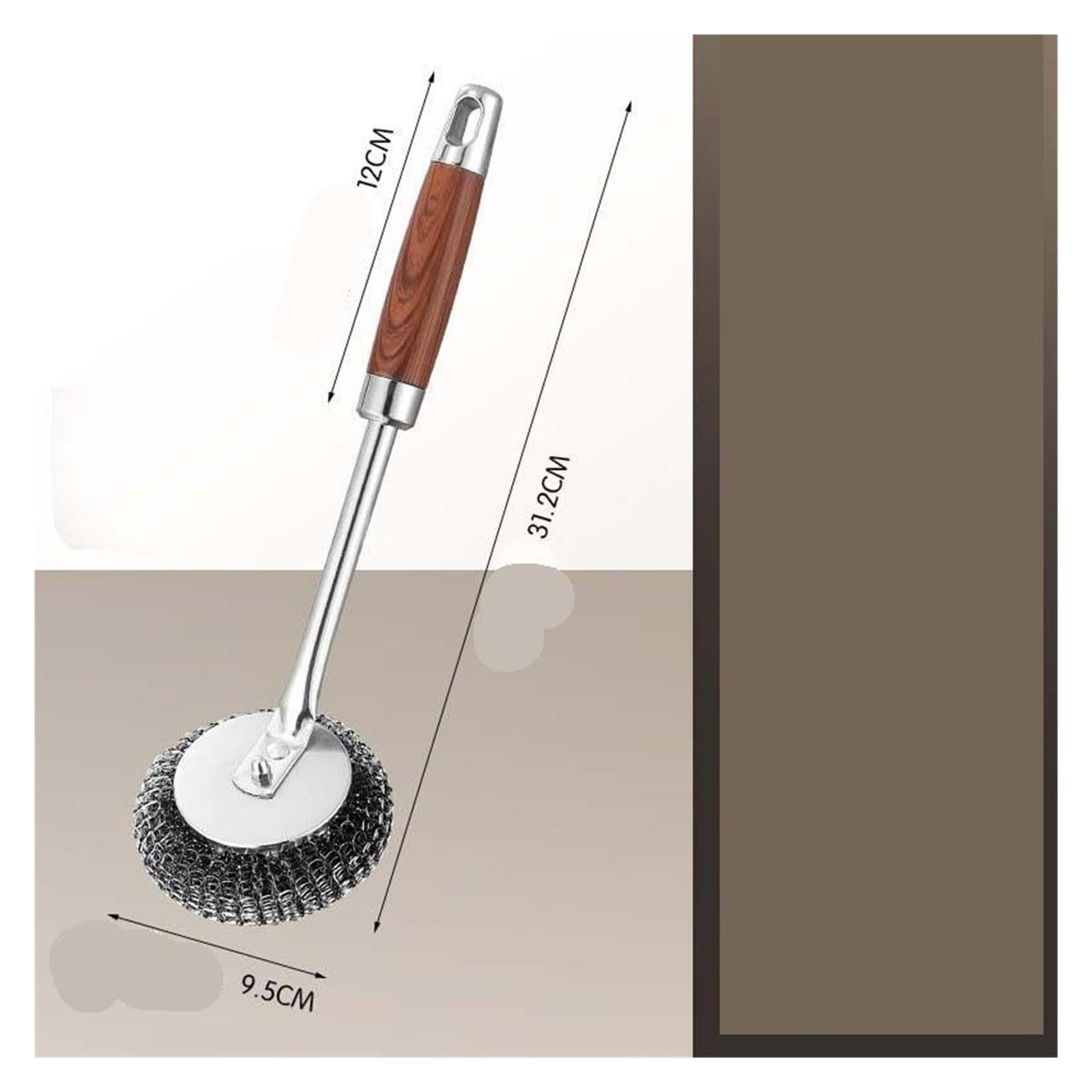 2pcs Extra Thick Stainless Steel Pot Brush pour Cuisine