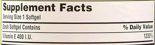 Miniatura 3 de Kirkland Signature Vitamina E 400 IU 500 cápsulas blandas paquete de 2 total de 1000 cápsulas blandas
