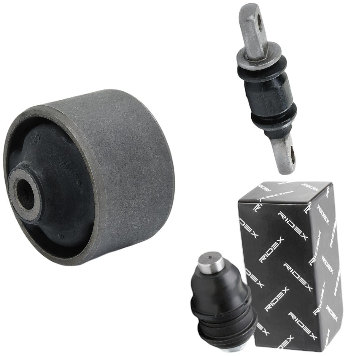 RIDEX 771R0177 Kit de réparation suspension de roue Avant Gauche Avant Droite sans fixation avec rotule de suspension avec support en caoutchouc Compatible avec HYUNDAI SANTA FÉ I SM