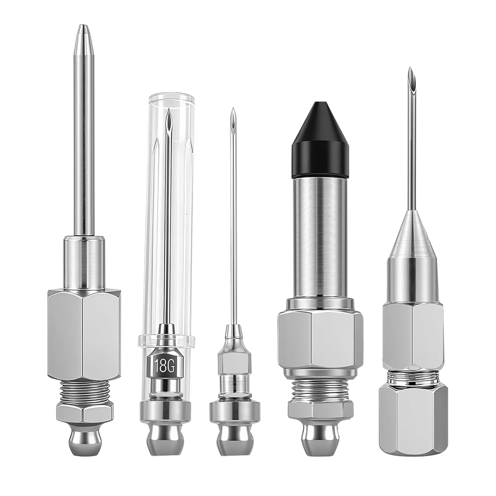 Kfwfuaee Greases Needle Attachment Set Anti Leaking Lubricating Grease Sprayer Injections Needle Nozzle Car Enduring Greases Attachment Set