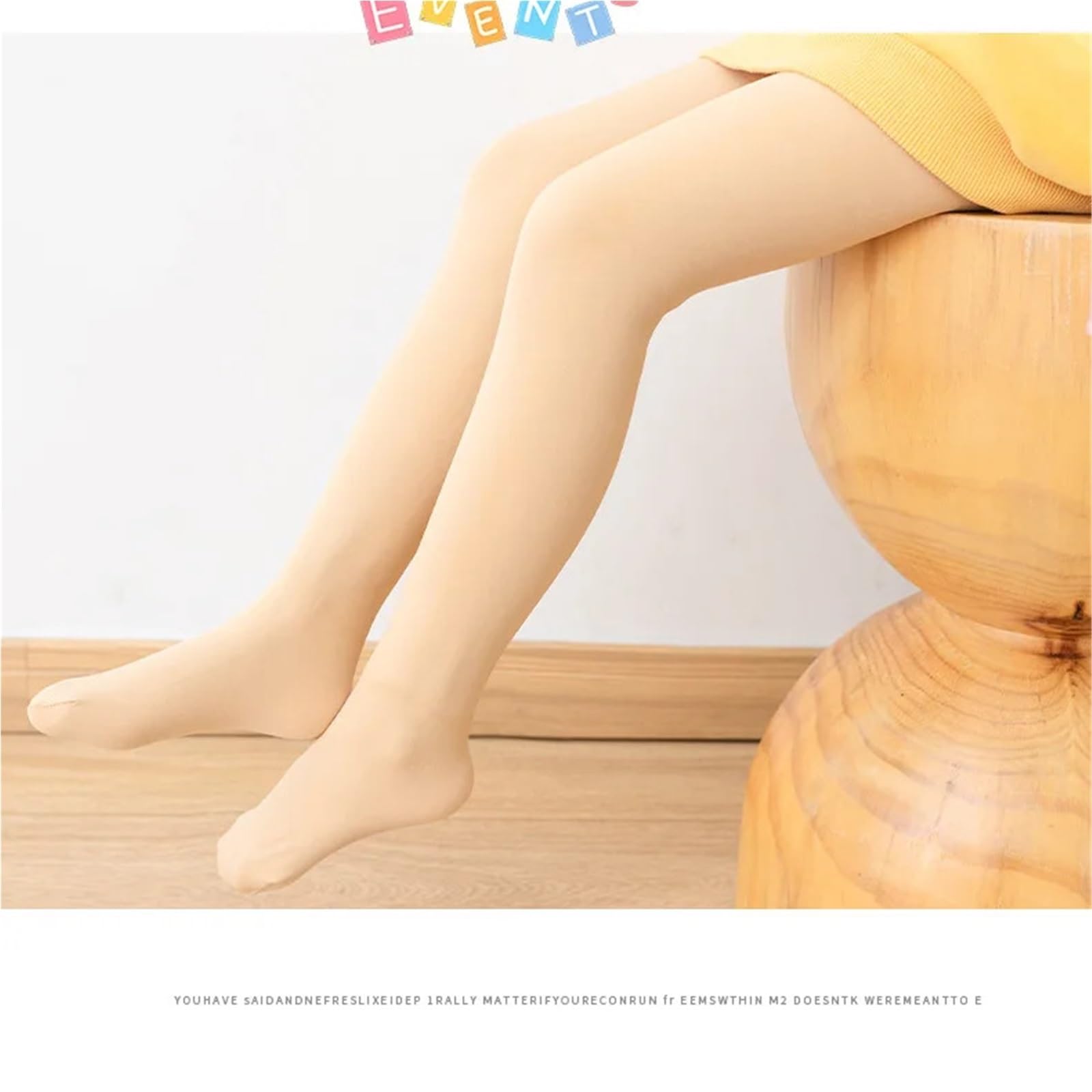 Children's Cashmere Tights, Thicken Warm Pantyhose for Kids, Soft Cotton & Polyester Leggings for Girls(Skin,XXL 11-14Yrs)