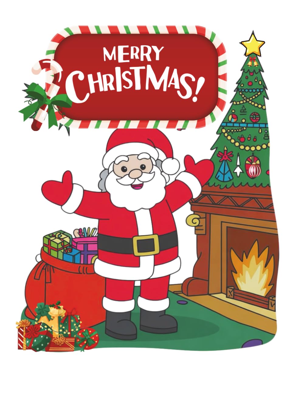 christmas coloring book for toddlers ages 2-5: my first christmas coloring book