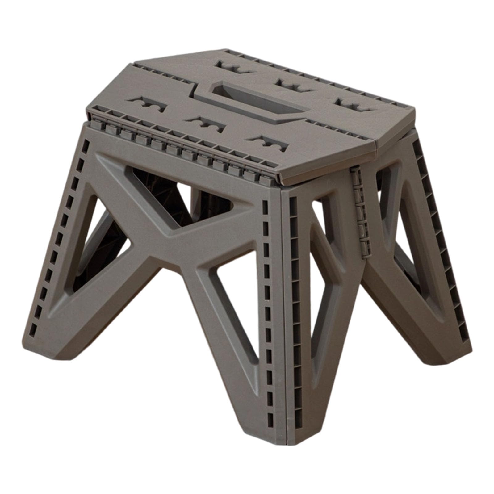 PP Foldable Step Stool Easy to Storage Design Nonslip Shoe Benches for Adults Kids Home Camping Foldable Stool Nonslip Space Saving Seat