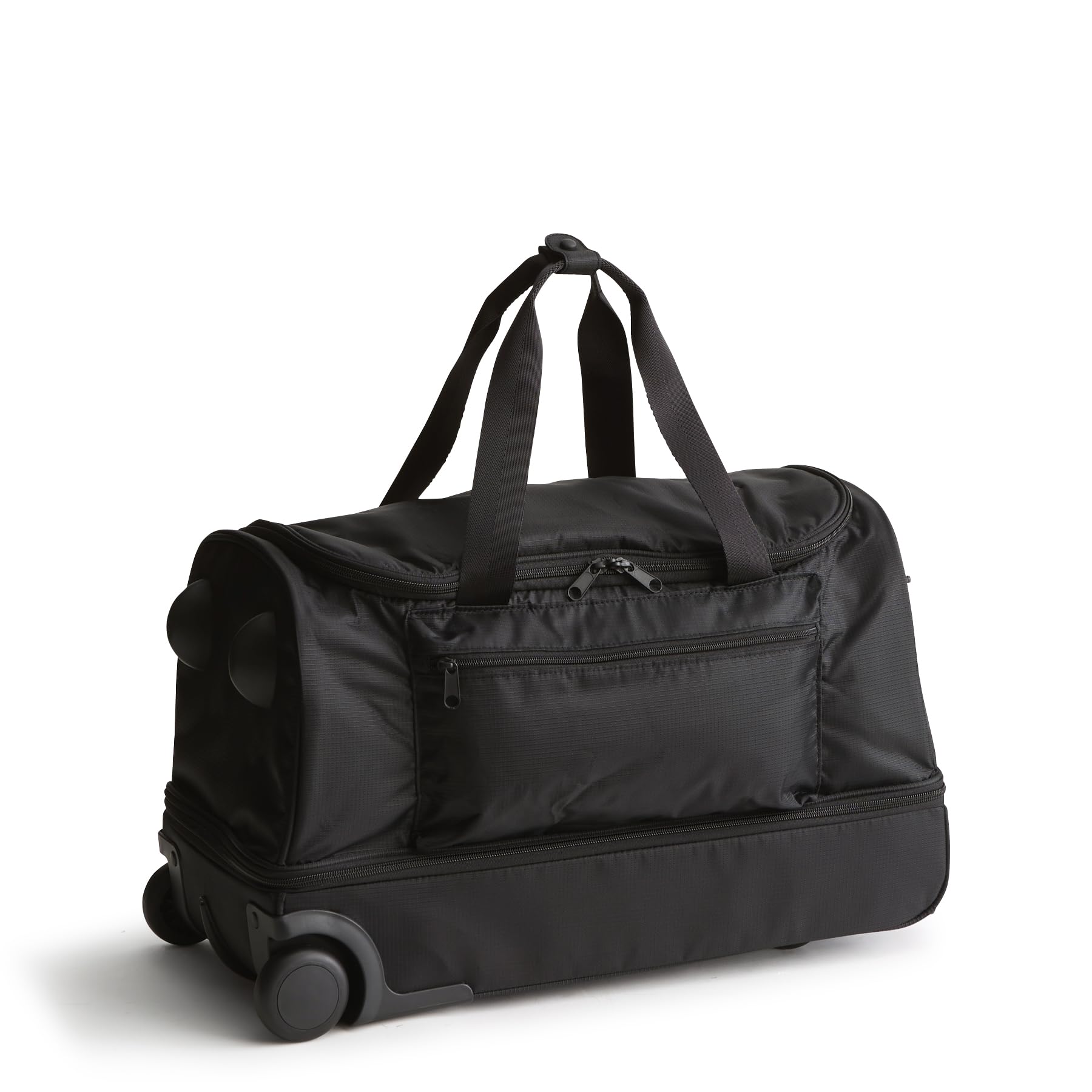 Vera Bradley Women's Ripstop Polyester Adair Rolling Duffel Suitcase, Moonless Night, One Size
