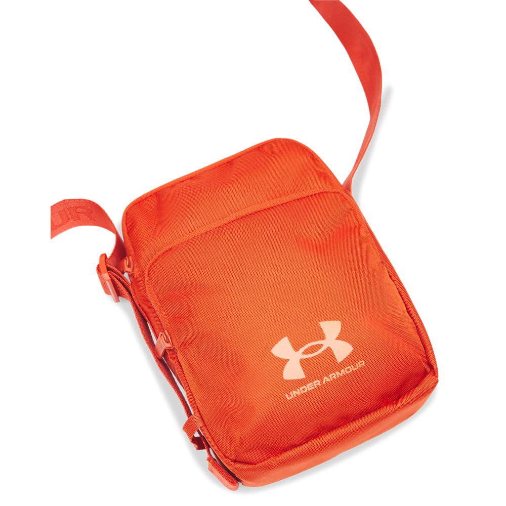 Under Armour Unisex Essential Lite Crossbody, Water-Repellent Casual Bag to Keep Essentials Dry, Crossbody Bag with 2 Zippered Pockets,Surplus Orange / / Orange Base,OSFM