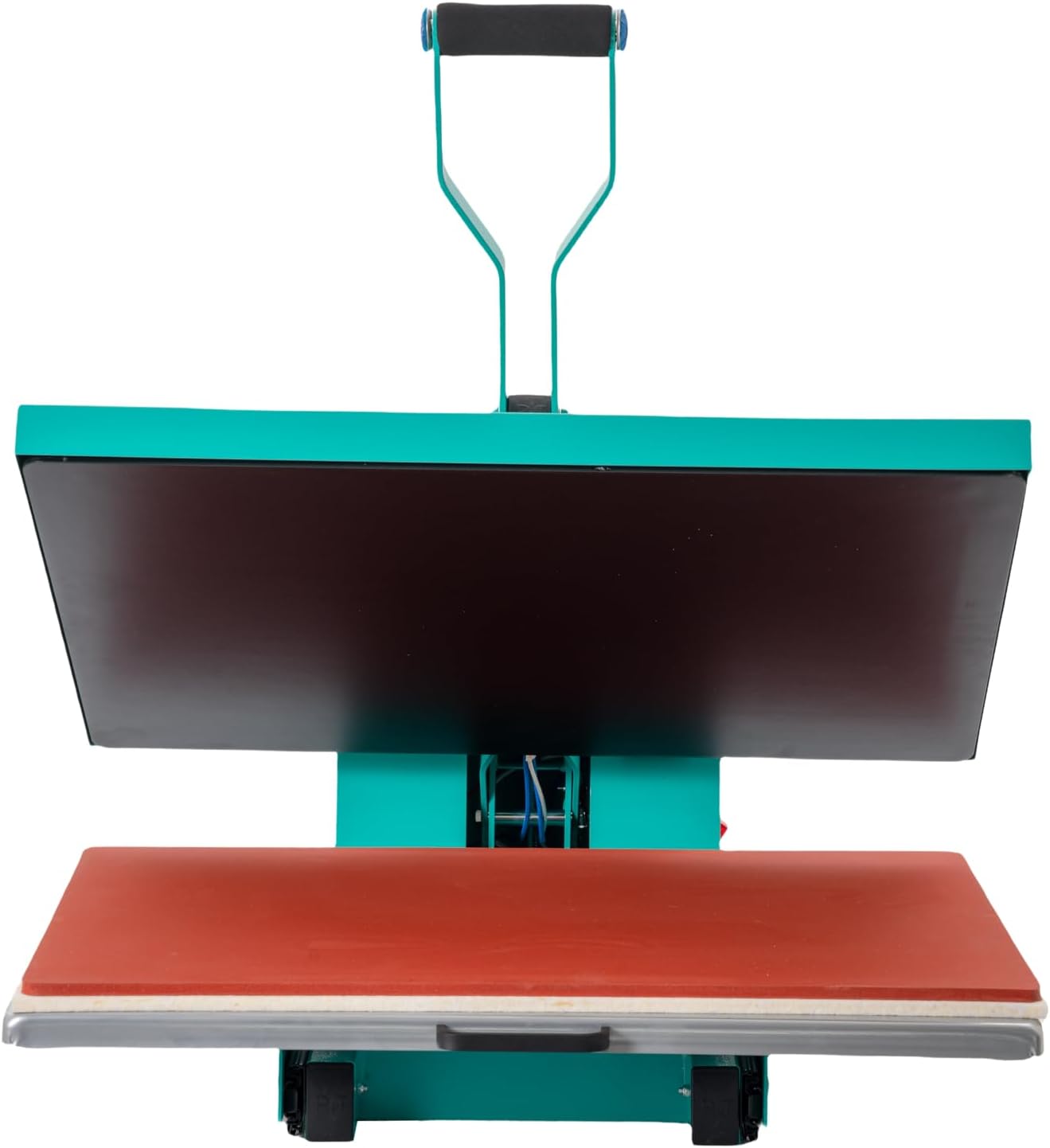 Professional 16x24 Inch Heat Press Machine, 2000W High Power Manual T-Shirt Press with Slide-Out Drawer, Teflon Coated Heating Plate, Industrial Grade Heat Transfer for DTF, HTV, Vinyl, Green