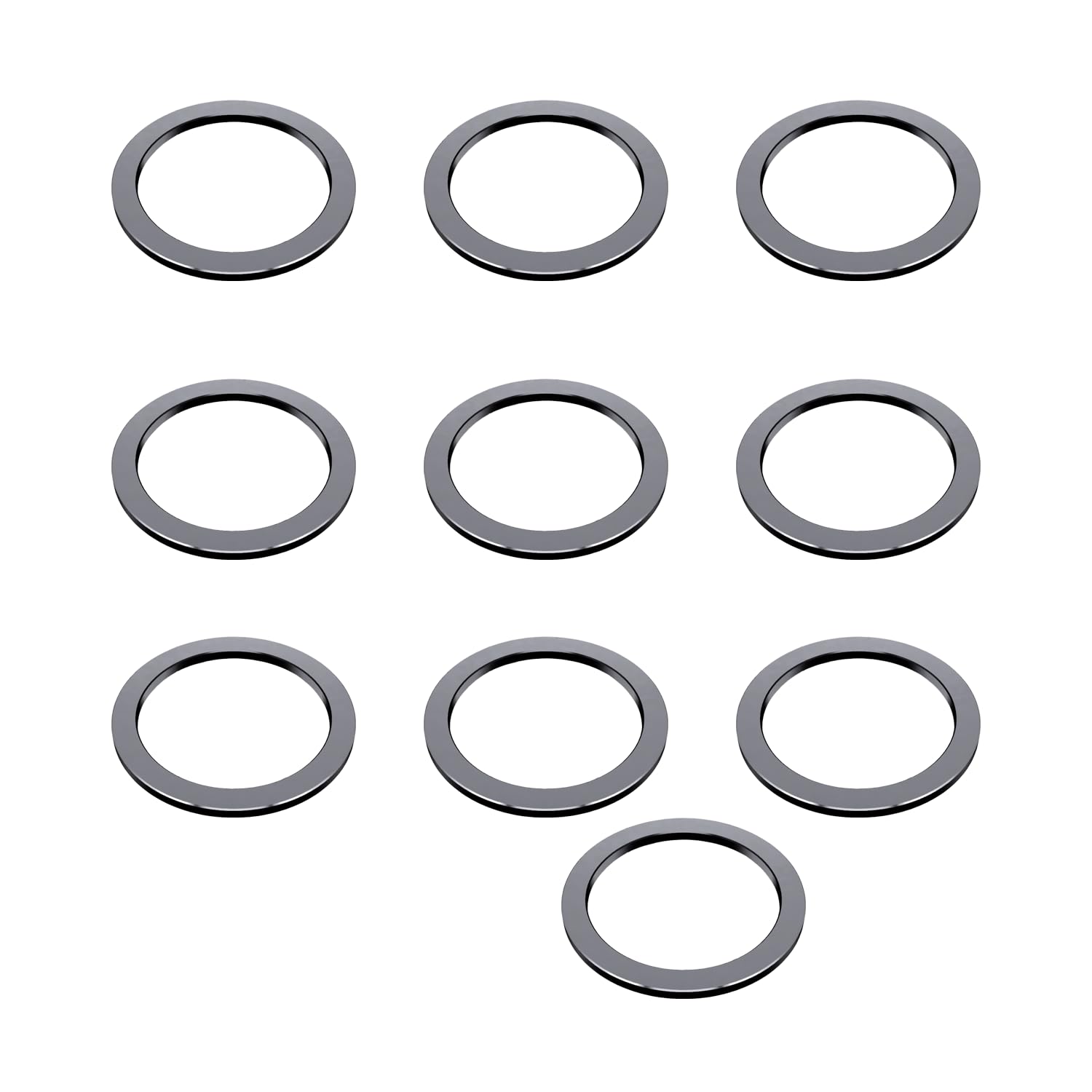DEYING Pack of 10 spacers for Bike Thru alxe (15mm), Thickness 1mm