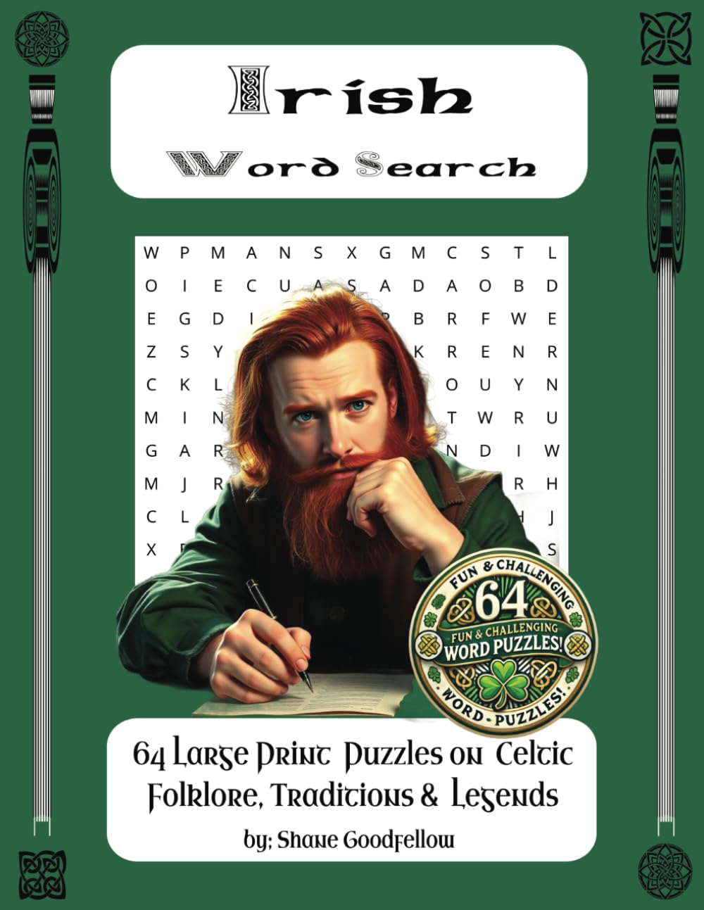 Irish Word Search: 64 Large Print Puzzles Celebrating Irish Folklore, Traditions & Legends