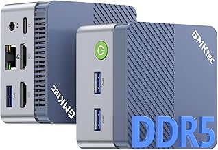 GMKtec N97 Mini PC with Win 11 Pro, G5 Desktop Microcomputer, 12th Gen Intel Alder Lake N97 (up to 3.60GHz) 12GB DDR5 512GB Major Hard Drive for Business, Schools, Offices